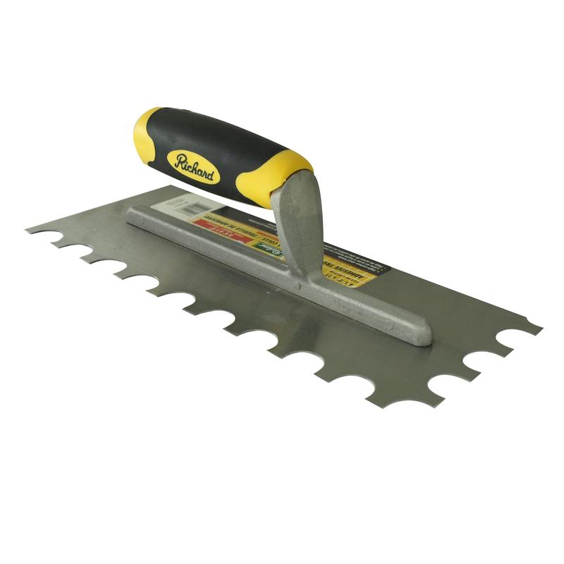 Truelle  cramique avec dents en "U" (3/4 x 1/2 x 3/8")