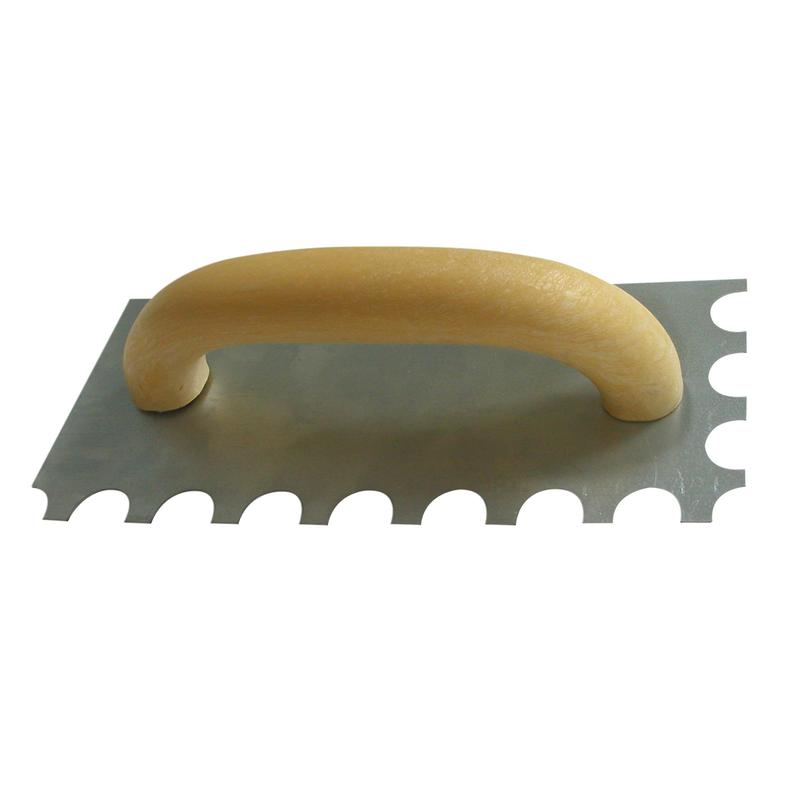 Truelle  cramique avec dents rondes (3/4 x 1/2'')