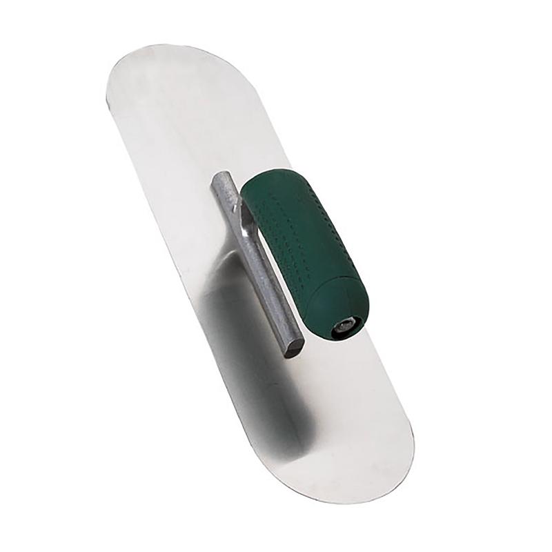 Truelle en acier inoxydable de 14'' x 4'' (35,6 x 10,2 cm) manche caoutchout