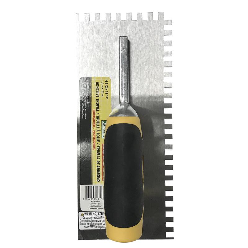 Truelle  colle avec dents carres (3/8 x 1/4 x 1/4'')