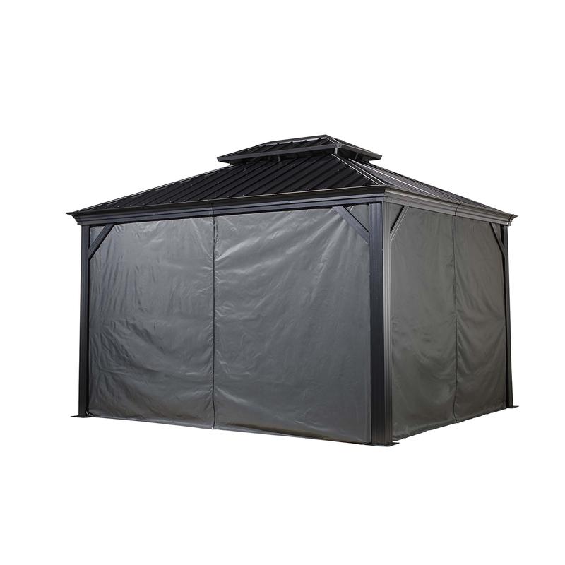 Rideaux d'intimit pour abri de jardin Monaco, 10' x 12'