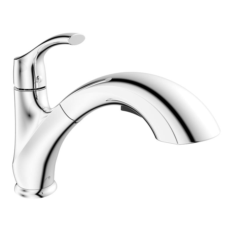 Robinet pour vier de cuisine avec bec pivotant intgrant douchette amovible