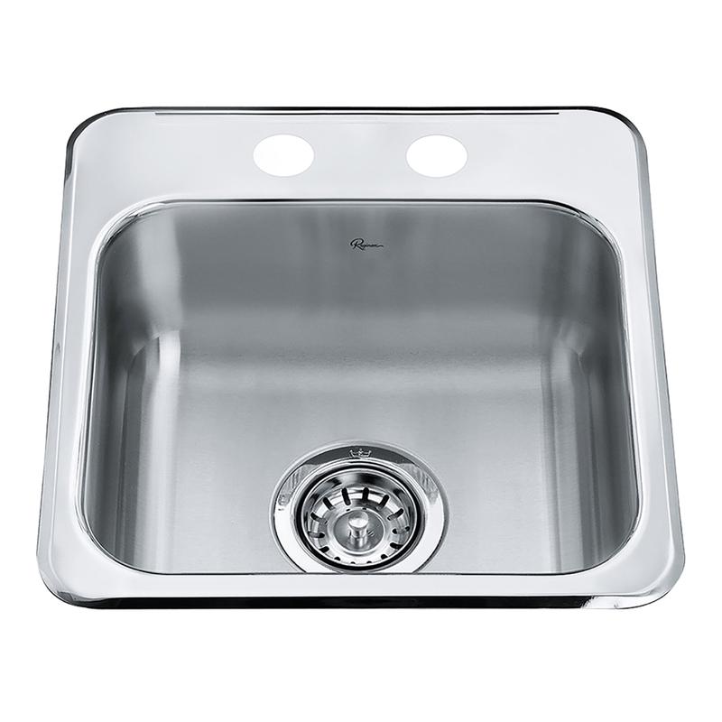 vier de bar Reginox, 15-1/8'' x 15-7/16'' x 6''