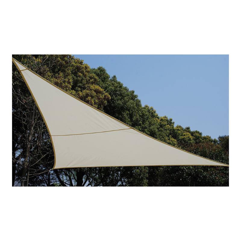 Voile d'ombrage en triangle de 3,6 m, beige