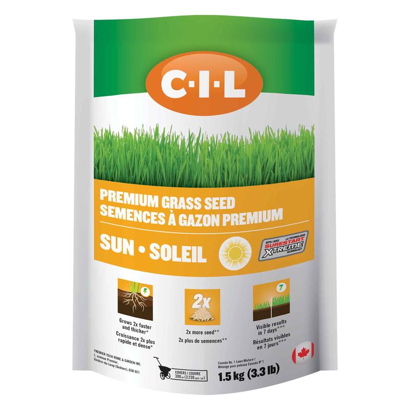 Semences  gazon premium soleil, 1,5 kg