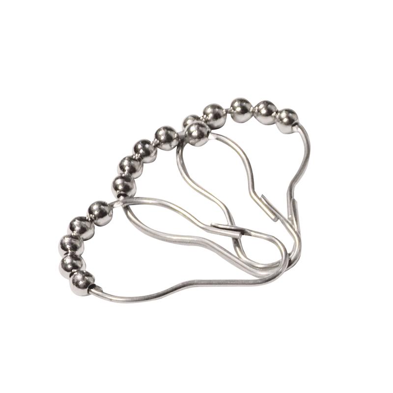 Anneau mtallique de rideau de douche, pqt/12