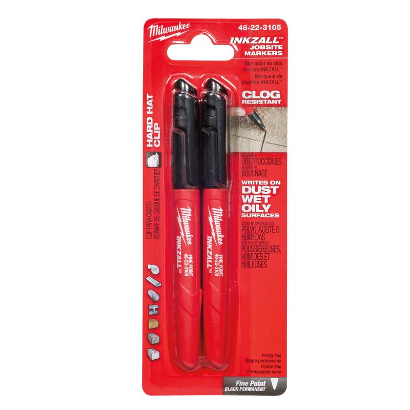 2marqueurs noirs  pointe fine INKZALL