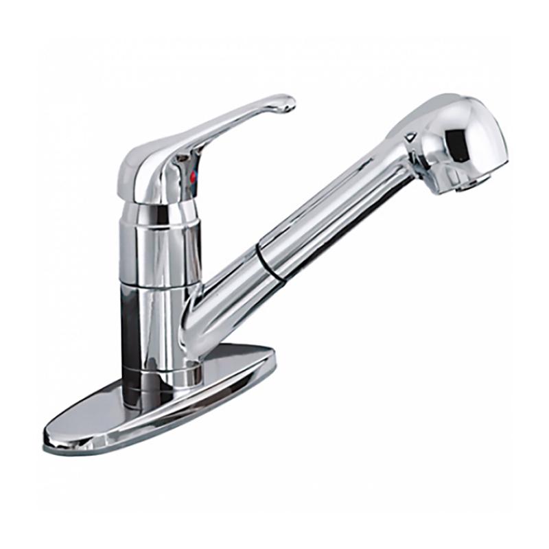 Robinet de cuisine Infinity, chrome  1 poigne avec bec rtractable
