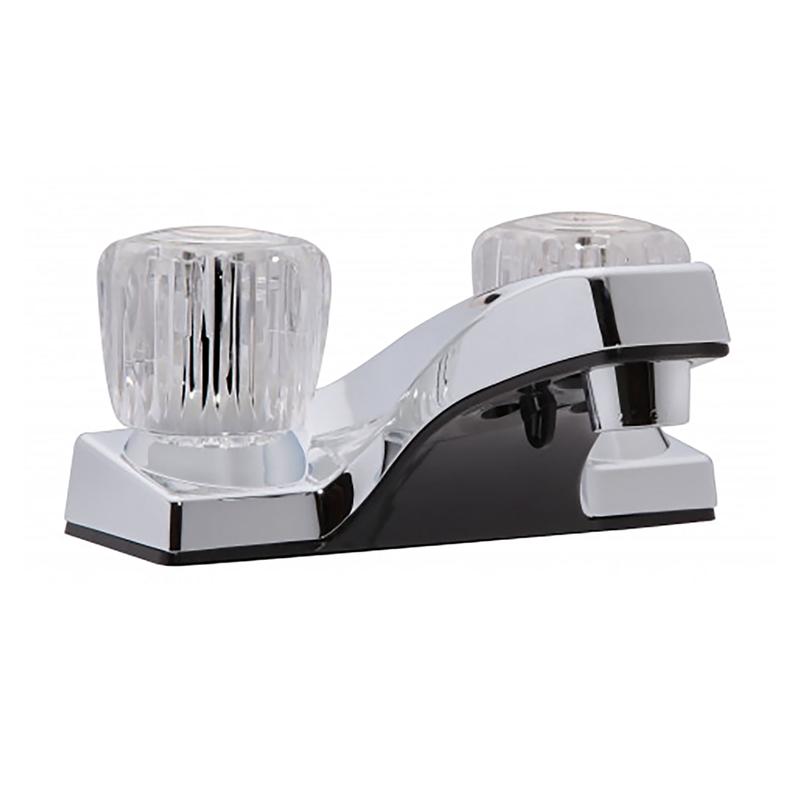 Robinet de lavabo Fundamentals en rsine, chrome  2 poignes en acryliques