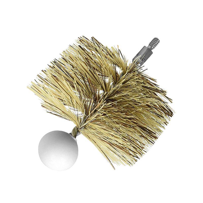 Brosse ronde souple pour pole  granule 4" (filet 1/4"-20)