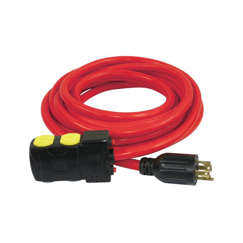 Rallonge de 25 pi pour gnratrice avec disjoncteurs