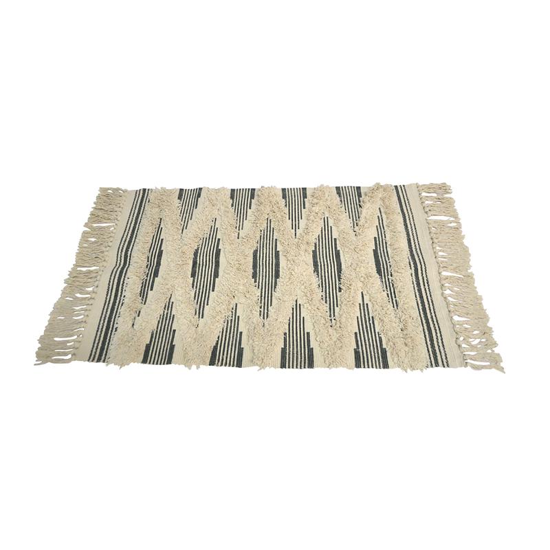 Tapis losange  franges