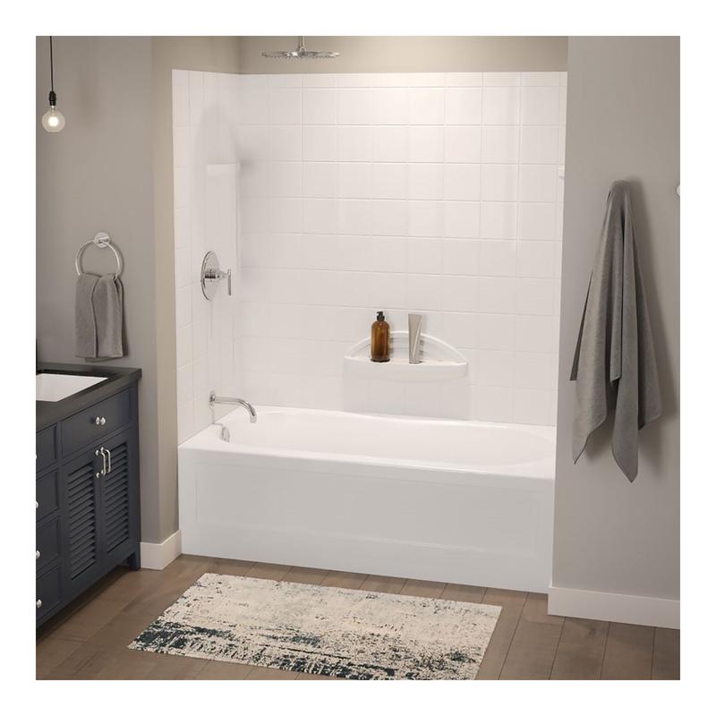 Baignoire Jupiter en acrylique avec drain  gauche