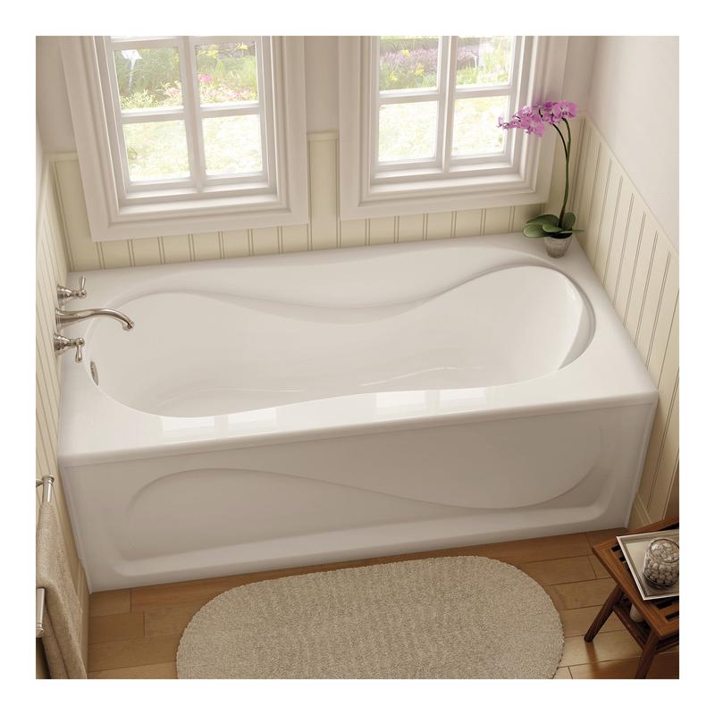 Bain Cocoon 6030 IFS en acrylique blanc avec drain  gauche, 59-3/4'' x 30'' x 21''
