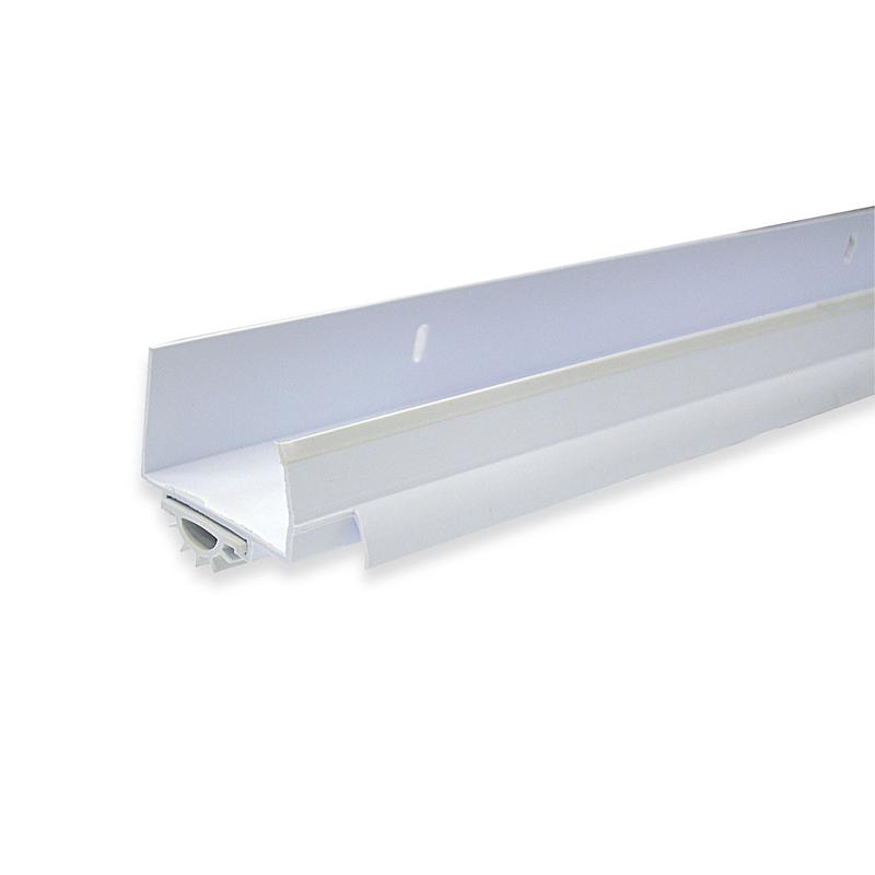 Bas de porte en u en vinyle avec insertion en polymre 36 po