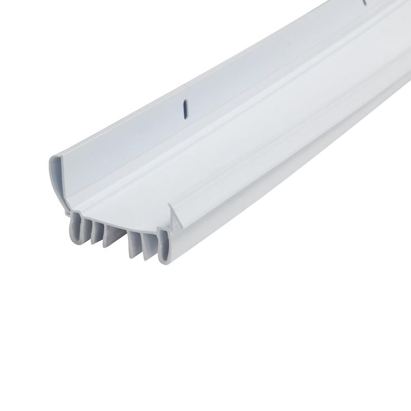 Bas de porte en vinyle "Le discret" avec cache-vis et ailettes 36''