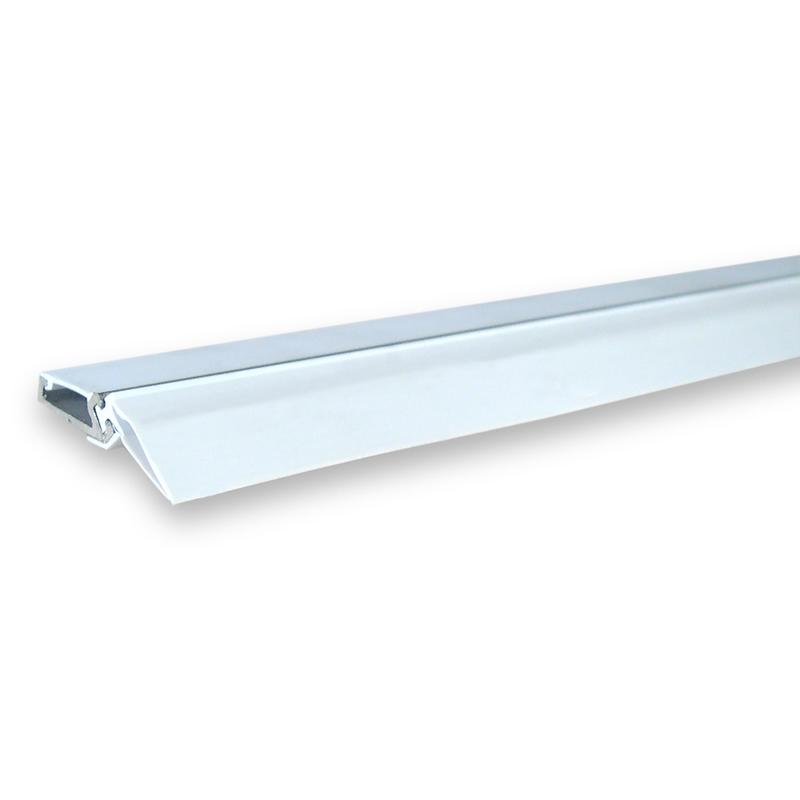 Bas de porte  jupette en aluminium avec cache-vis et doubles insertions en polymre 36 po