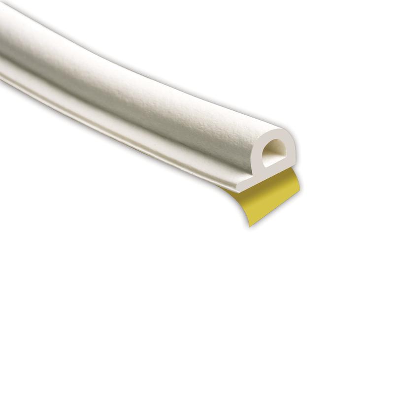 Ruban mousse en caoutchouc premium auto-adhsif profil "P" 0,218 po x 0,343 po x 17 pi