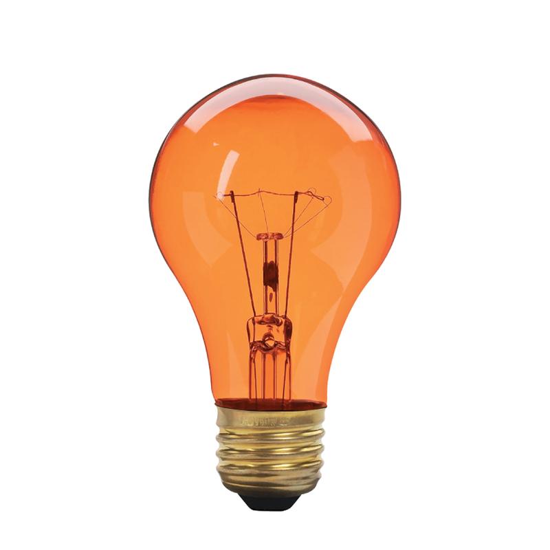 Ampoule incandescente A19, ambre