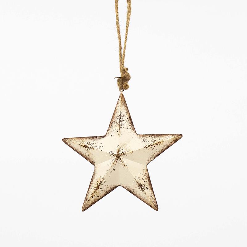 toile antique blanche en mtal, 13 x 2 x 14 cm / 5 x 1 x 6"