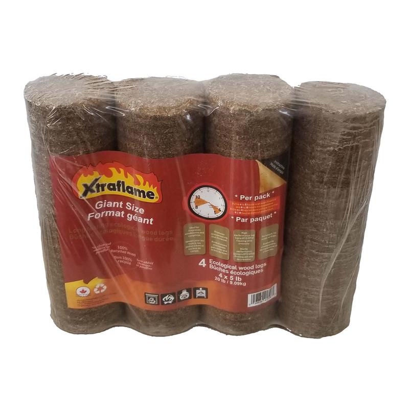 Bche cologique 4 x 5 lb Xtraflame (format gant)