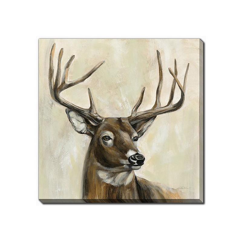 Canevas chevreuil lgant 24'' x 24"