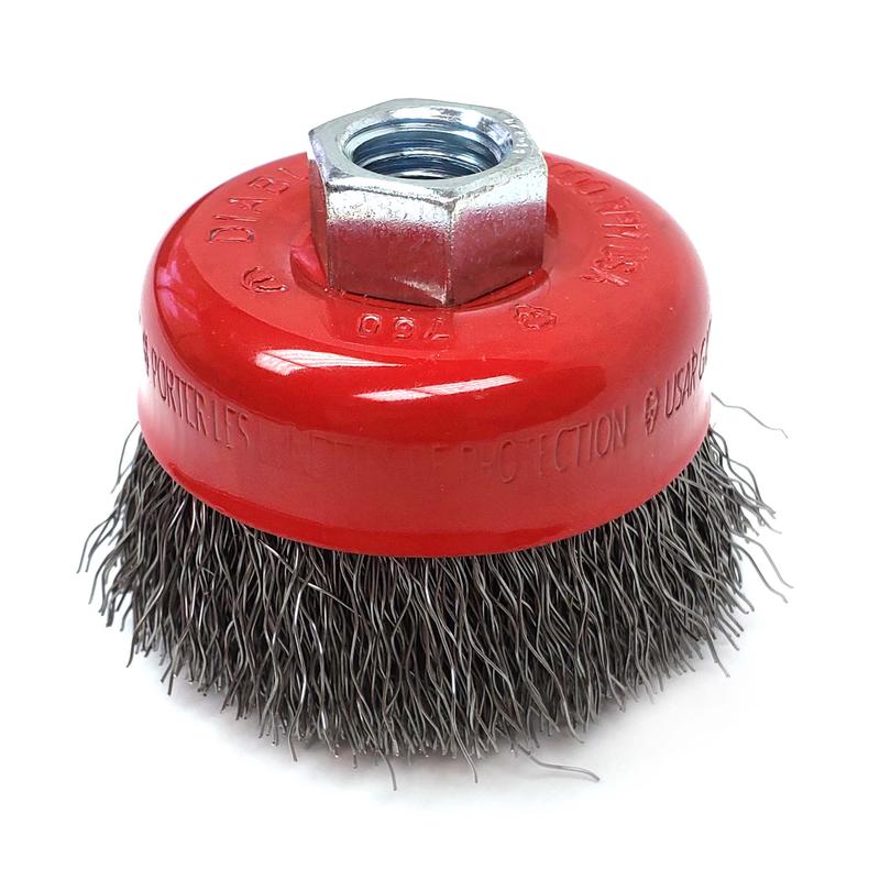 Brosse coupe Diablo  fils onduls 3" 5/8"-11