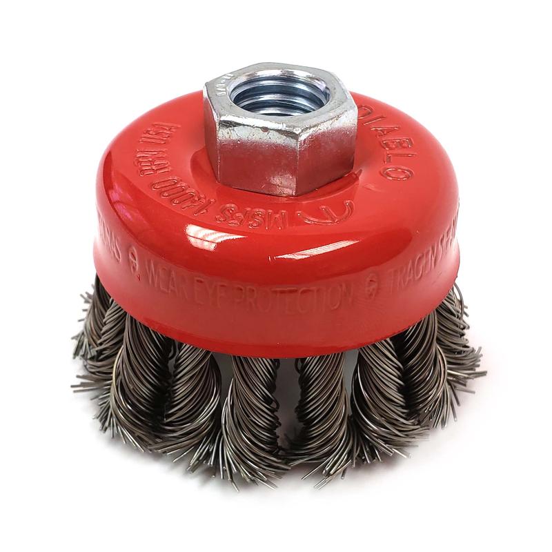 Brosse coupe Diablo  mches torsades 2-3/4" 5/8-11