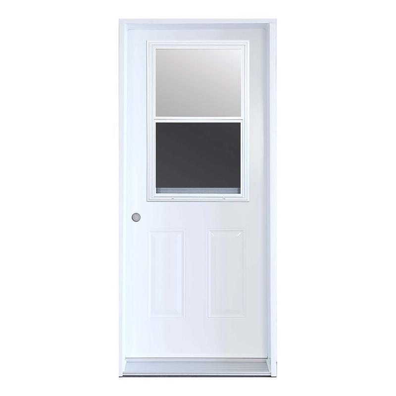 Porte d'entre en acier de 34'', ouverture  droite