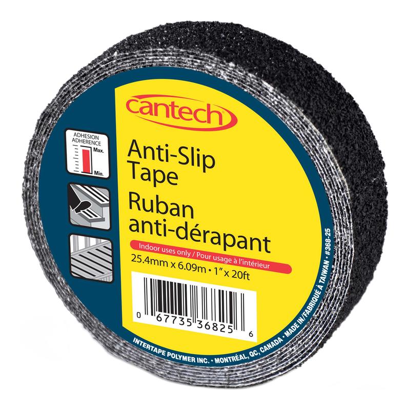 Ruban antidrapant noir, 25,4 mm x 6,09 m