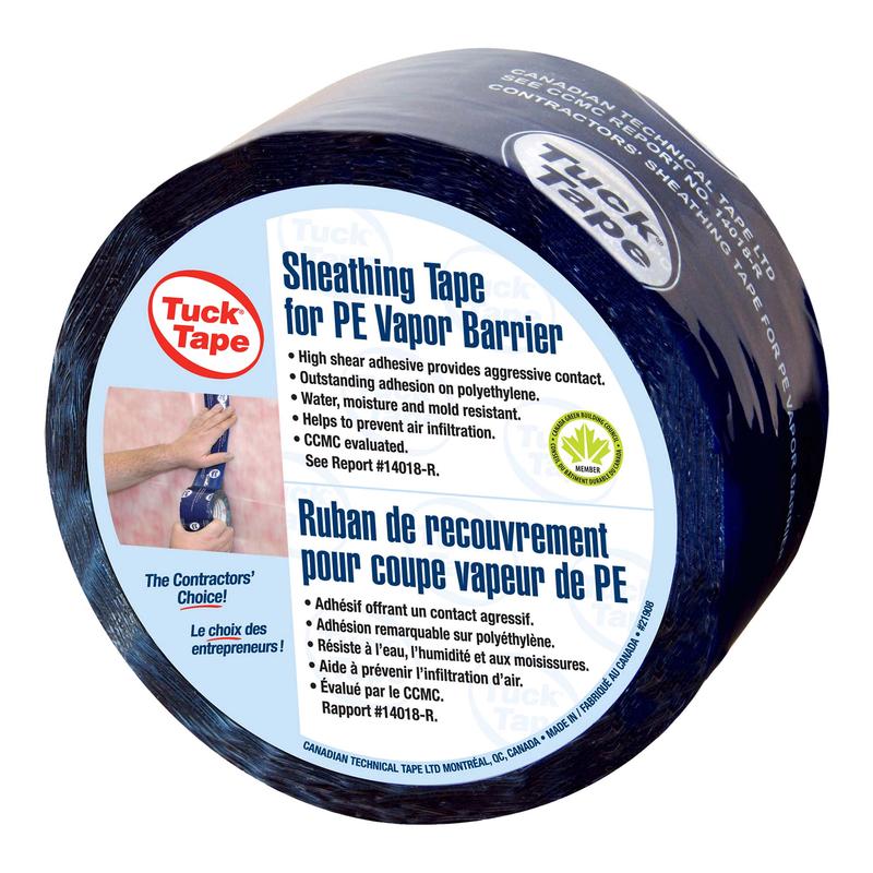 Ruban de revtement pour coupe-vapeur  de PE bleu, 60 mm x 66 m