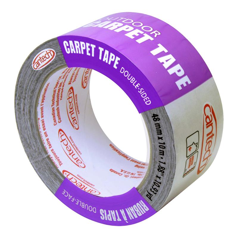 Ruban  tapis  double-face pour l'extrieur, 48 mm x 10 m