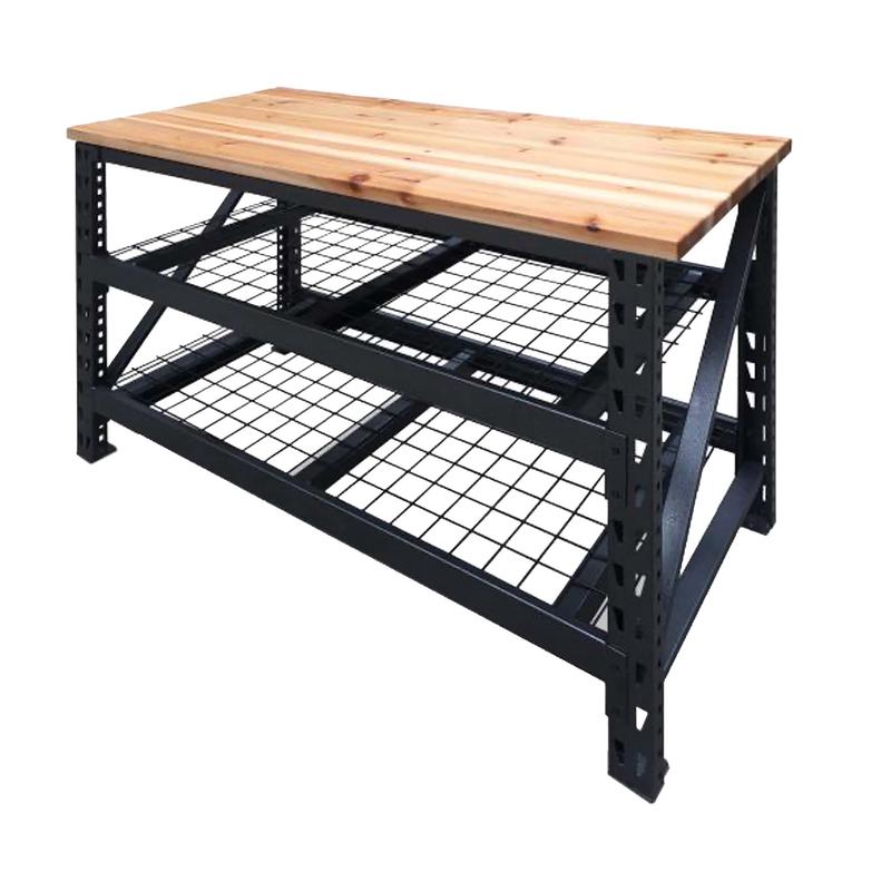 tabli industriel avec plan de travail, 53''