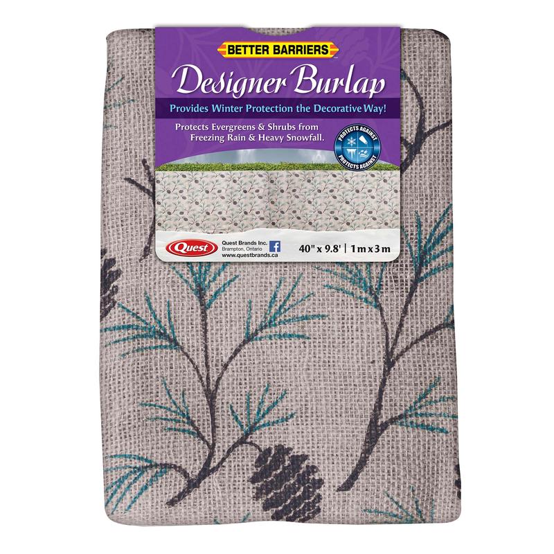 Toile de jute imprime de 40'' x 9,8'