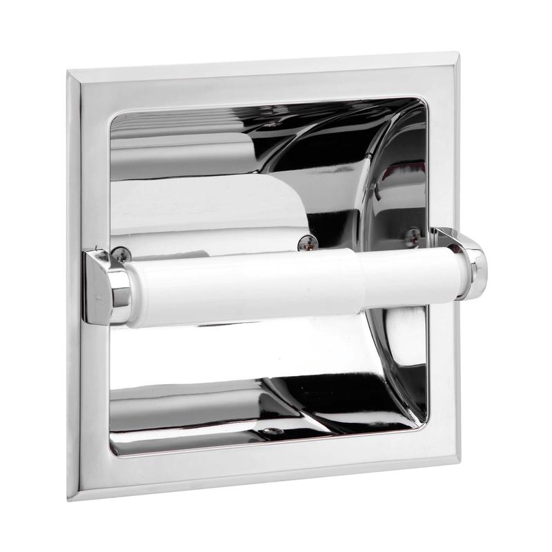 Porte-papier hyginique encastr SUNGLOW au fini chrome