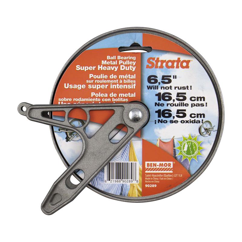 Poulie de mtal sur roulement  billes  usage super intensif de 6-1/2"