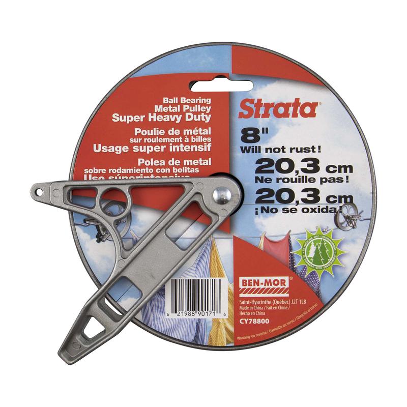 Poulie de mtal sur roulement  billes  usage super intensif de 8"