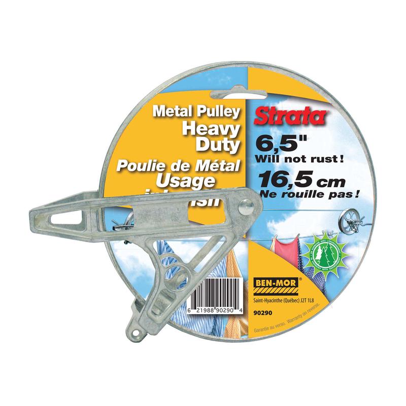 Poulie de mtal  usage intensif de 6-1/2"