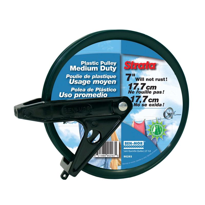 Poulie de plastique  usage moyen de 7"