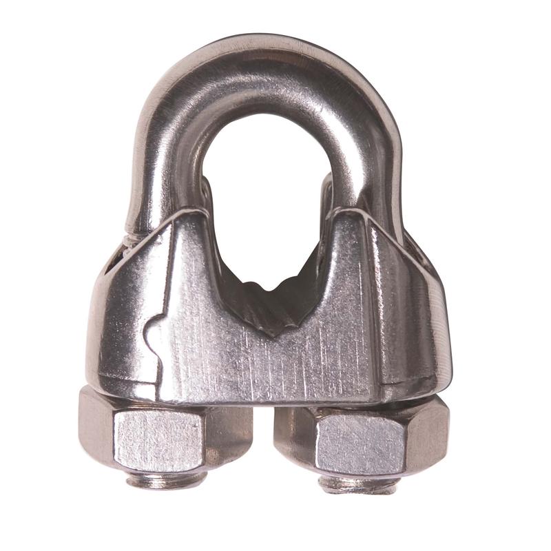 Serre-cble en acier inoxydable de 1/4"