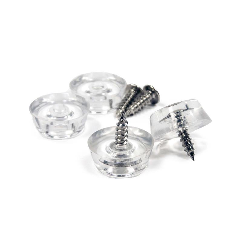 Butoirs  visser en caoutchouc de 1'', paquet de 4 units