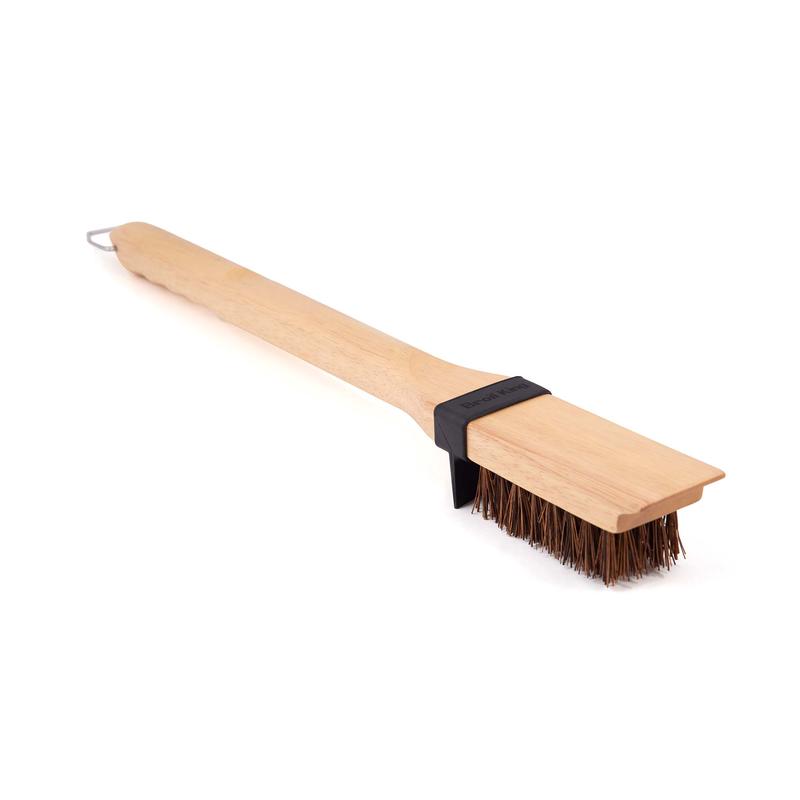 Brosse  BBQ robuste en bois avec fibre de bois de palmyre, 20''