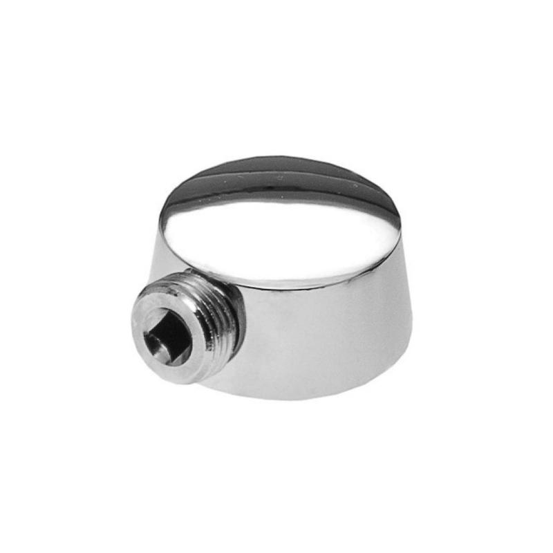 Raccord coud et rond pour tuyau de douche, fini chrome