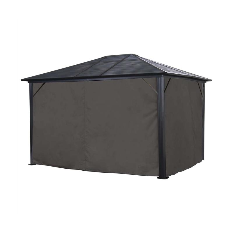 Rideaux d'intimit pour abri TAMPA, 10' x 10'