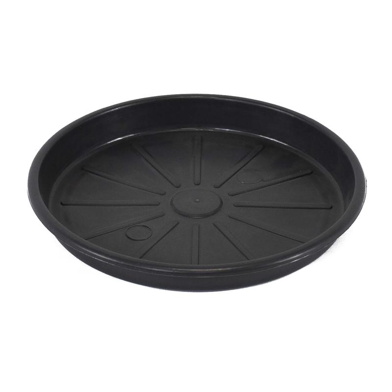 Soucoupe Terme plastique anthracite, 8''