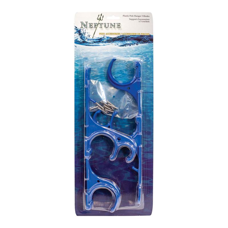 Support en plastique pour manches tlescopiques  3 crochets