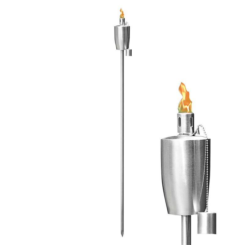 Torche  huile d'extrieur en acier inoxydable