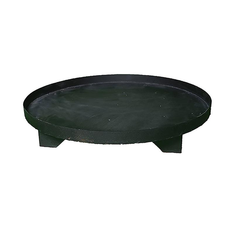 Base ronde en mtal pour foyer BBQ  blocs, 34''
