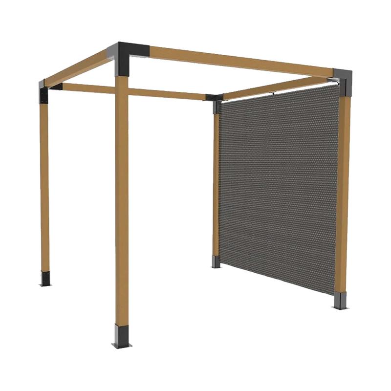 Voile d'ombrage anthracite, 10' x 12'