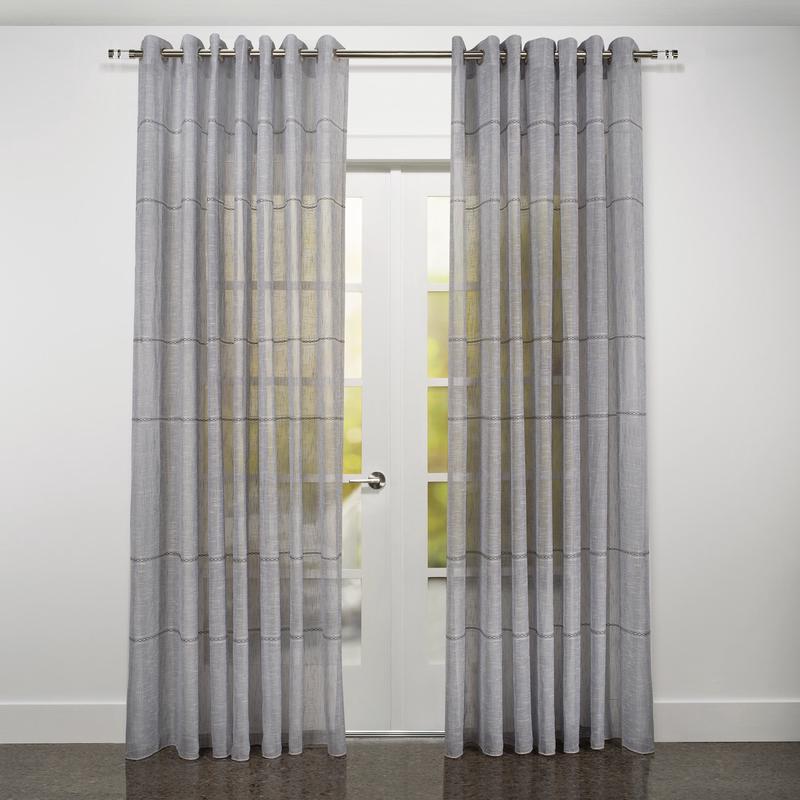 Rideaux  illets Seville, gris